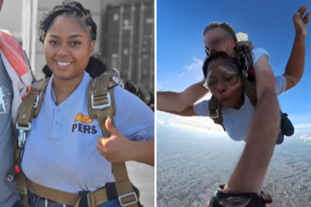 Woman Forgets To Wear Sports Bra for Skydive, Hysterics Over Video Footage