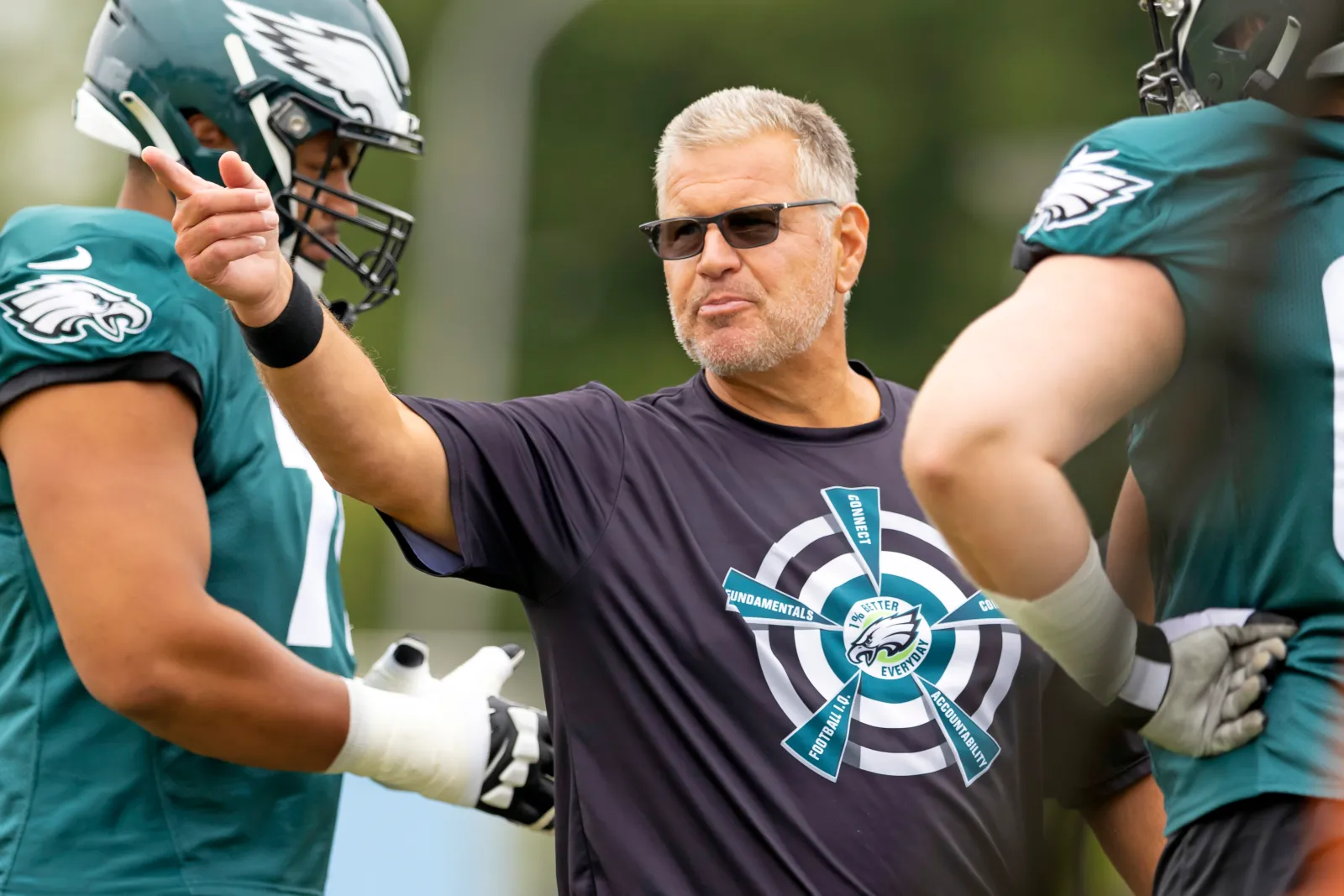 Former Philadelphia Eagles offensive line coach Jeff Stoutland