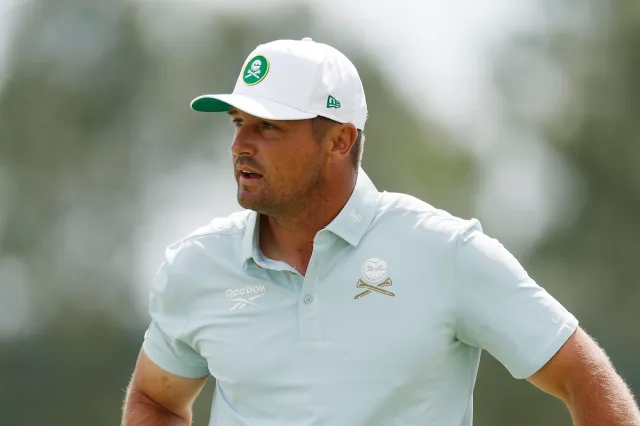 Professional golfer Bryson DeChambeau at second round of The Masters