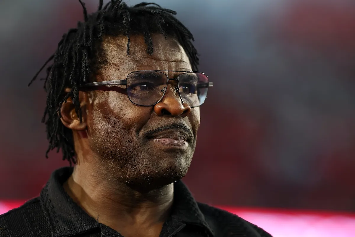 Former Miami Hurricanes and Dallas Cowboys receiver Michael Irvin at college football game