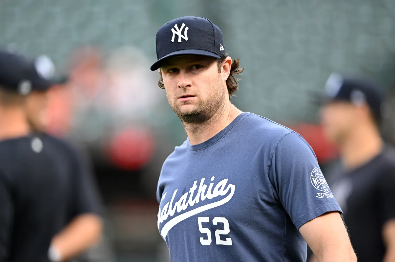 Gerrit Cole #45 of the New York Yankees