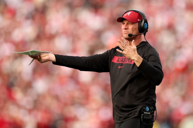 Alabama head coach Kalen DeBoer