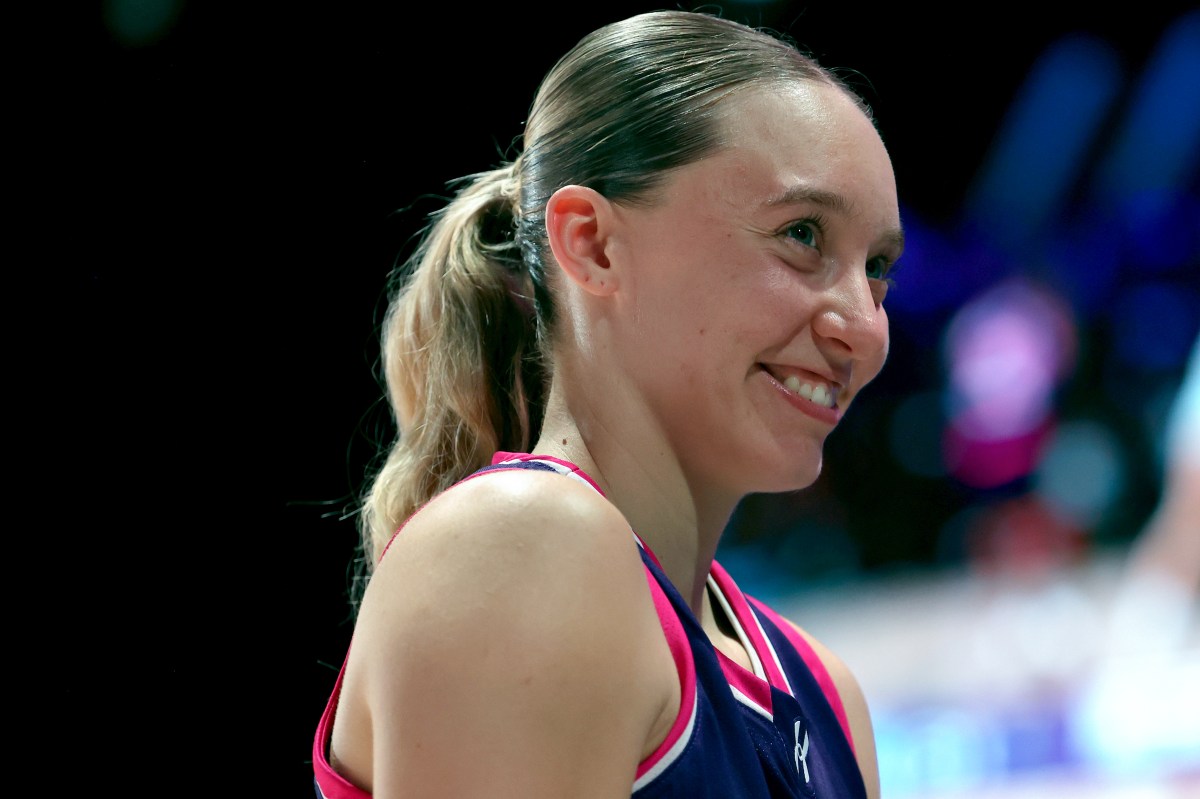 Paige Bueckers reacts to UConn men and women reaching the Final Four