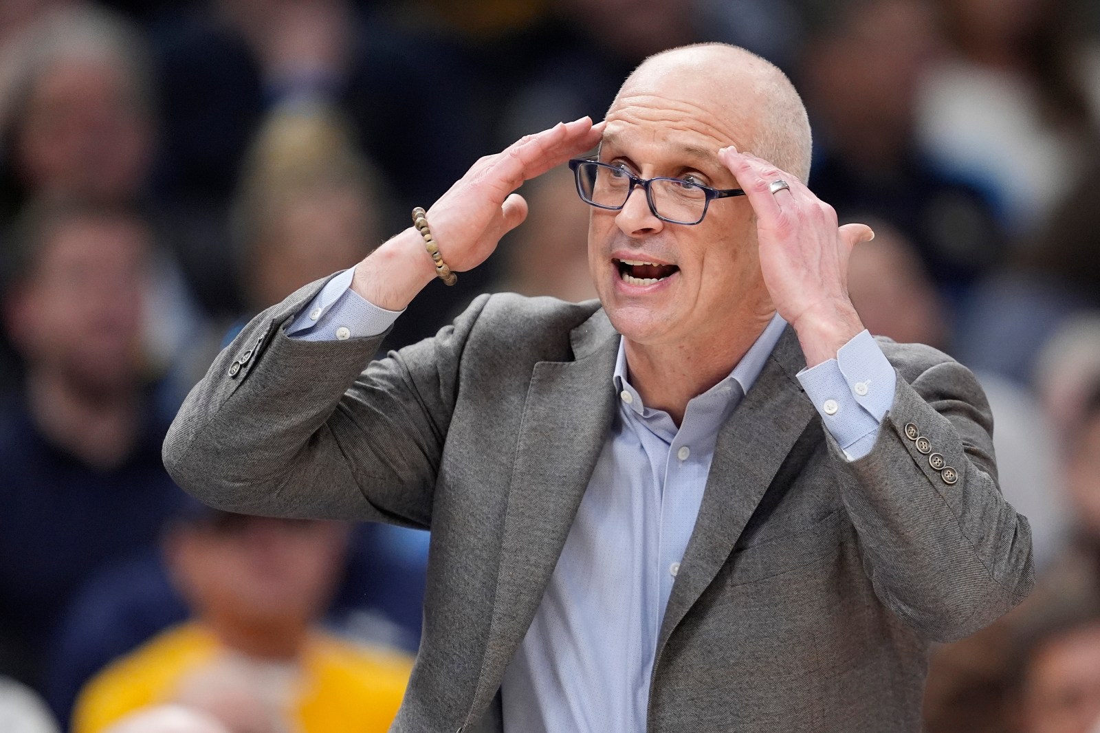 UConn's Dan Hurley Comments on Michigan's Dusty May Age Before NCAA Championship