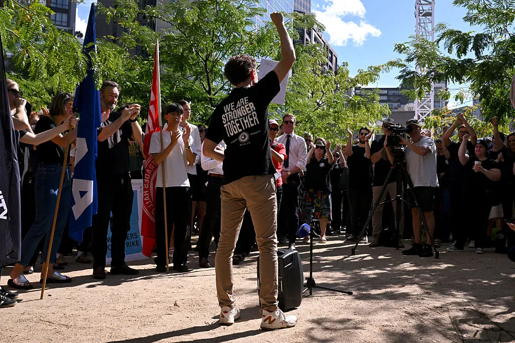Journalists on strike