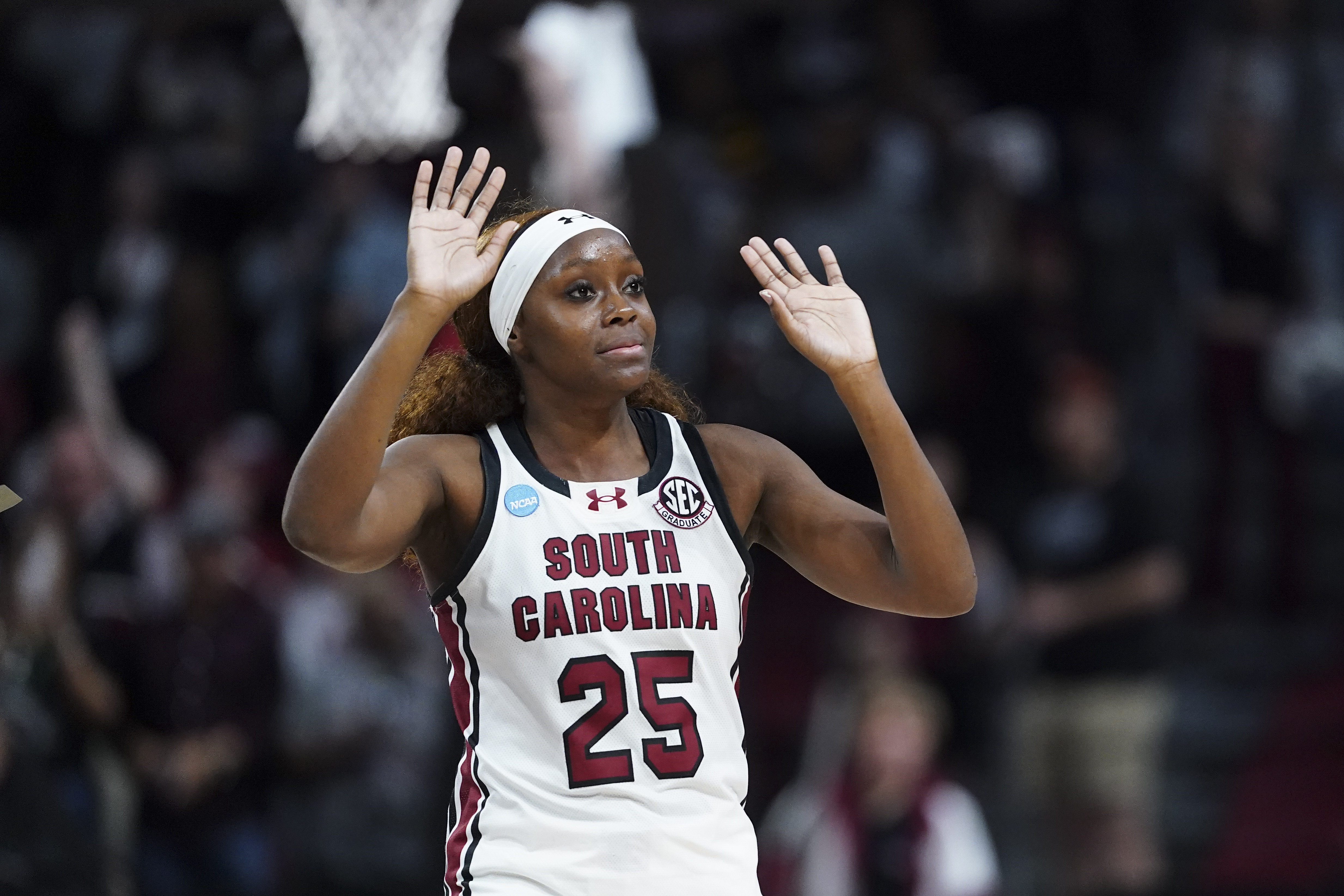 Raven Johnson Sends Farewell to South Carolina, and Angel Reese Responds