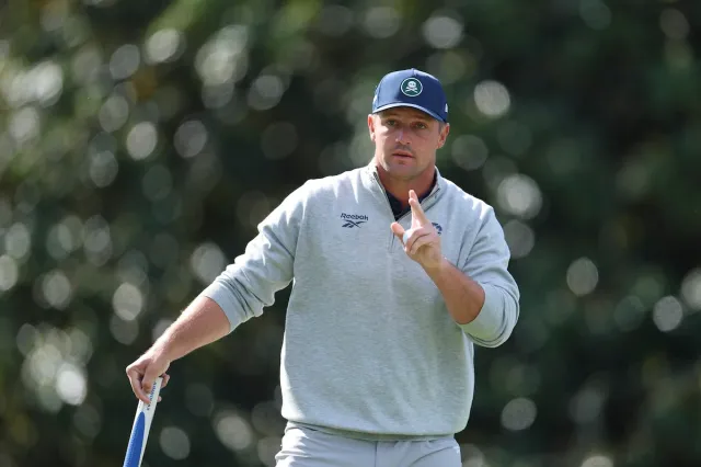 Bryson Dechambeau at first round of The Masters at Augusta National