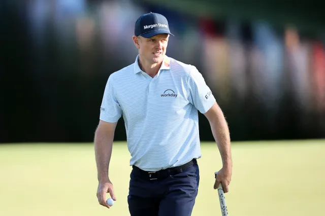 Justin Rose during the First Round of The Masters 2026