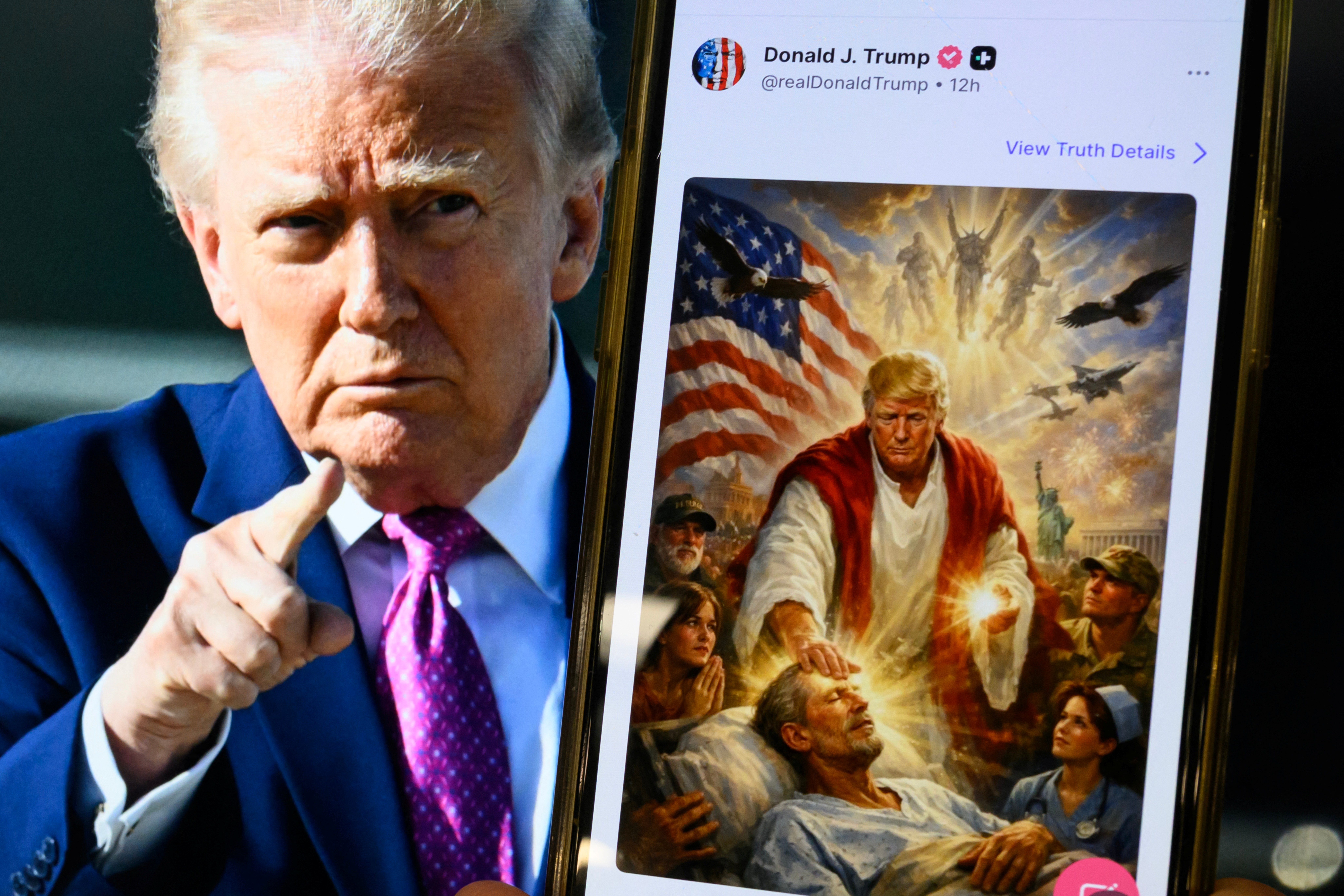Trump's Claim He Thought AI 'Jesus' Image Was Doctor Faces Scrutiny