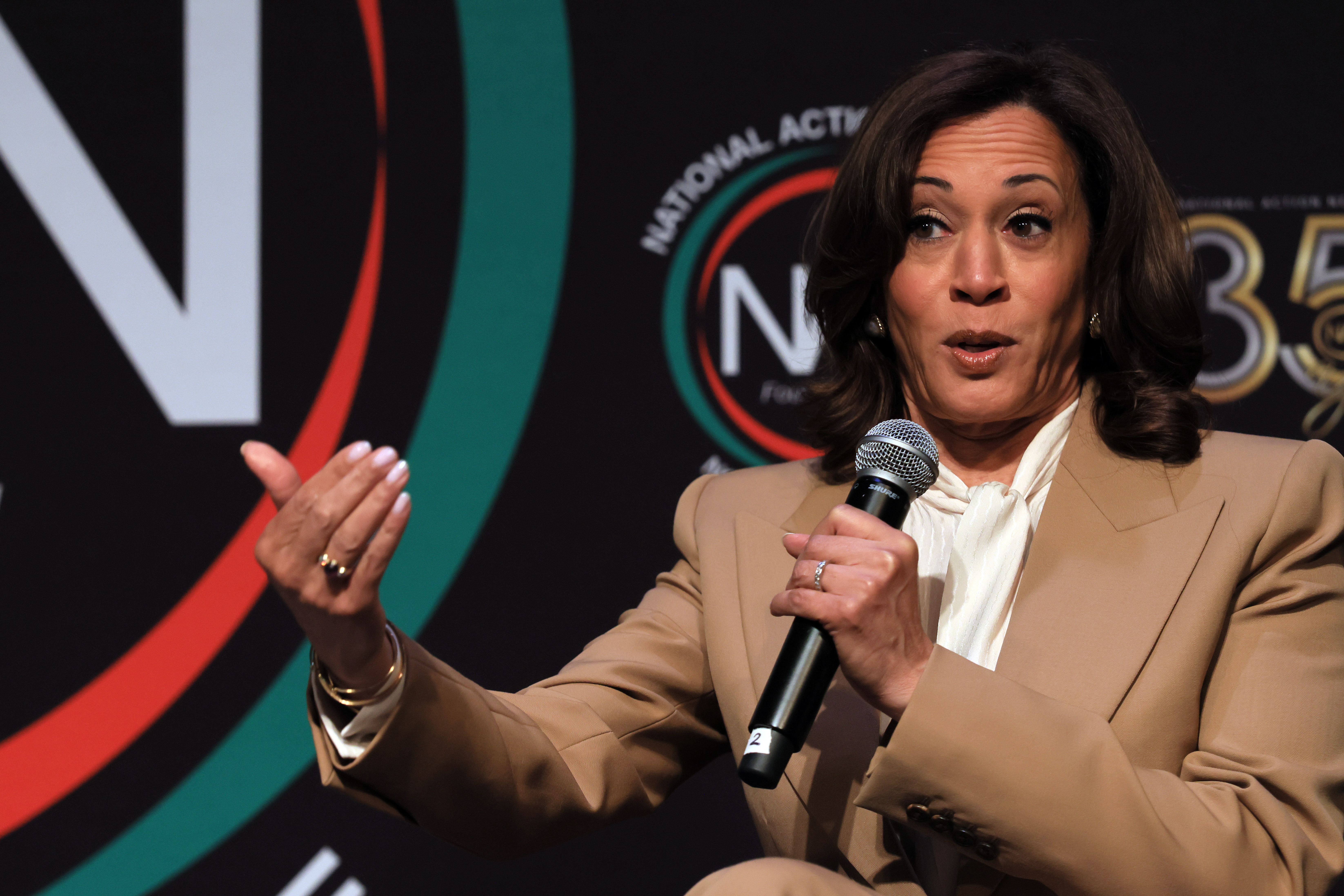 Kamala Harris' 'Total Cringe' Trump Impersonation Mocked by MAGA