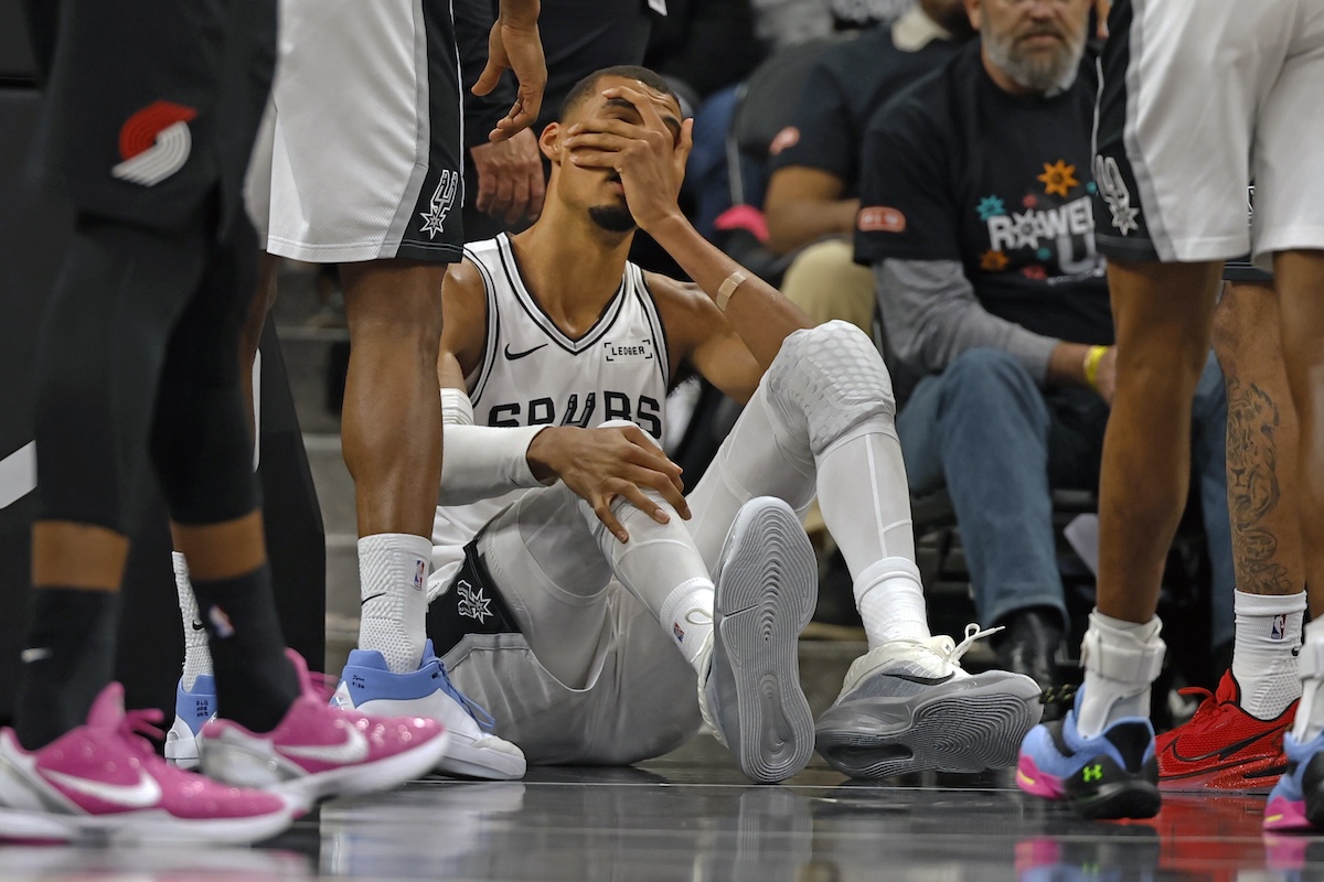 Victor Wembanyama Leaves Spurs Game 2 With Concussion After Hard Fall