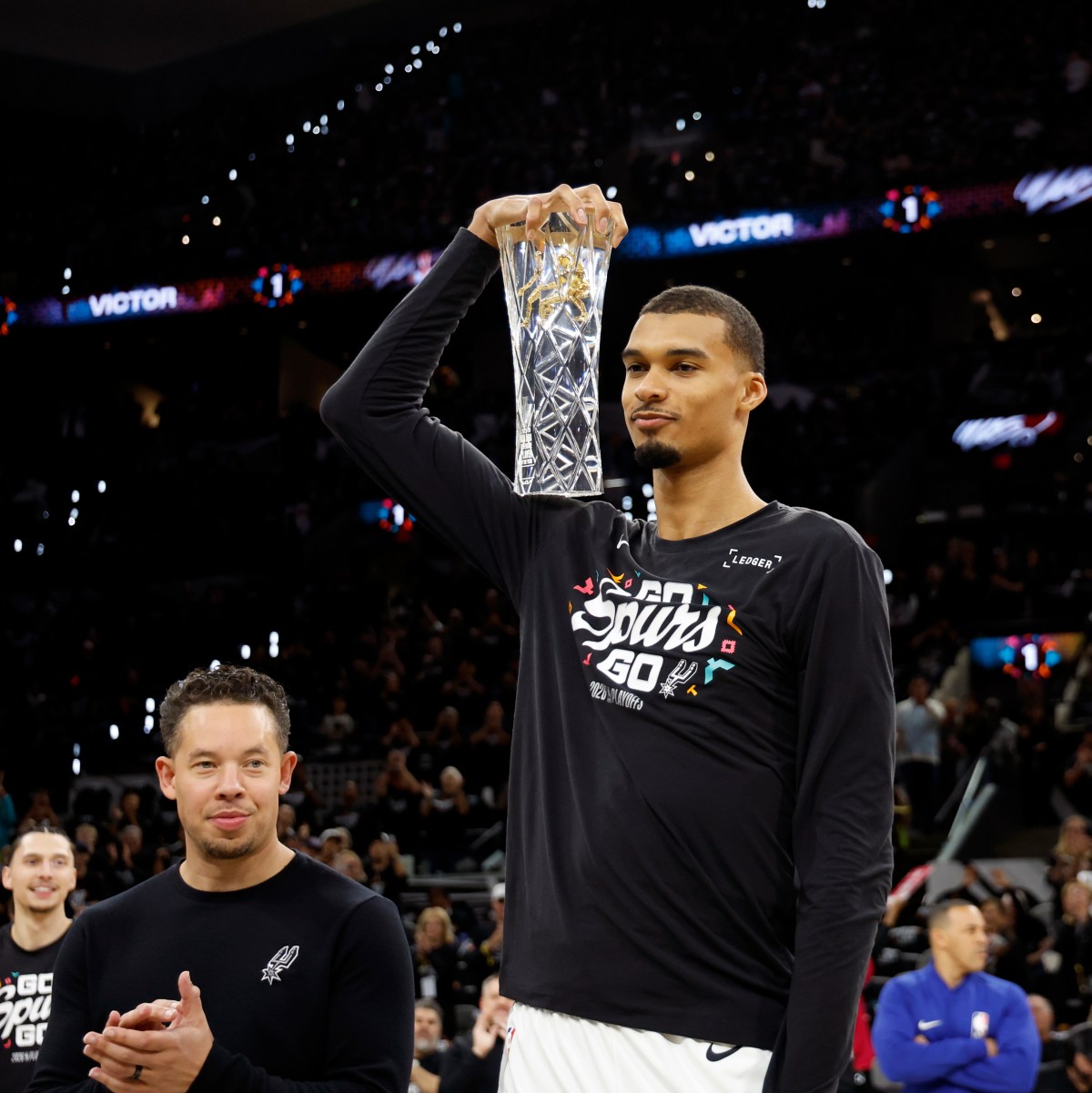 Victor Wembanyama Participates in Spurs Shootaround Before Game 3