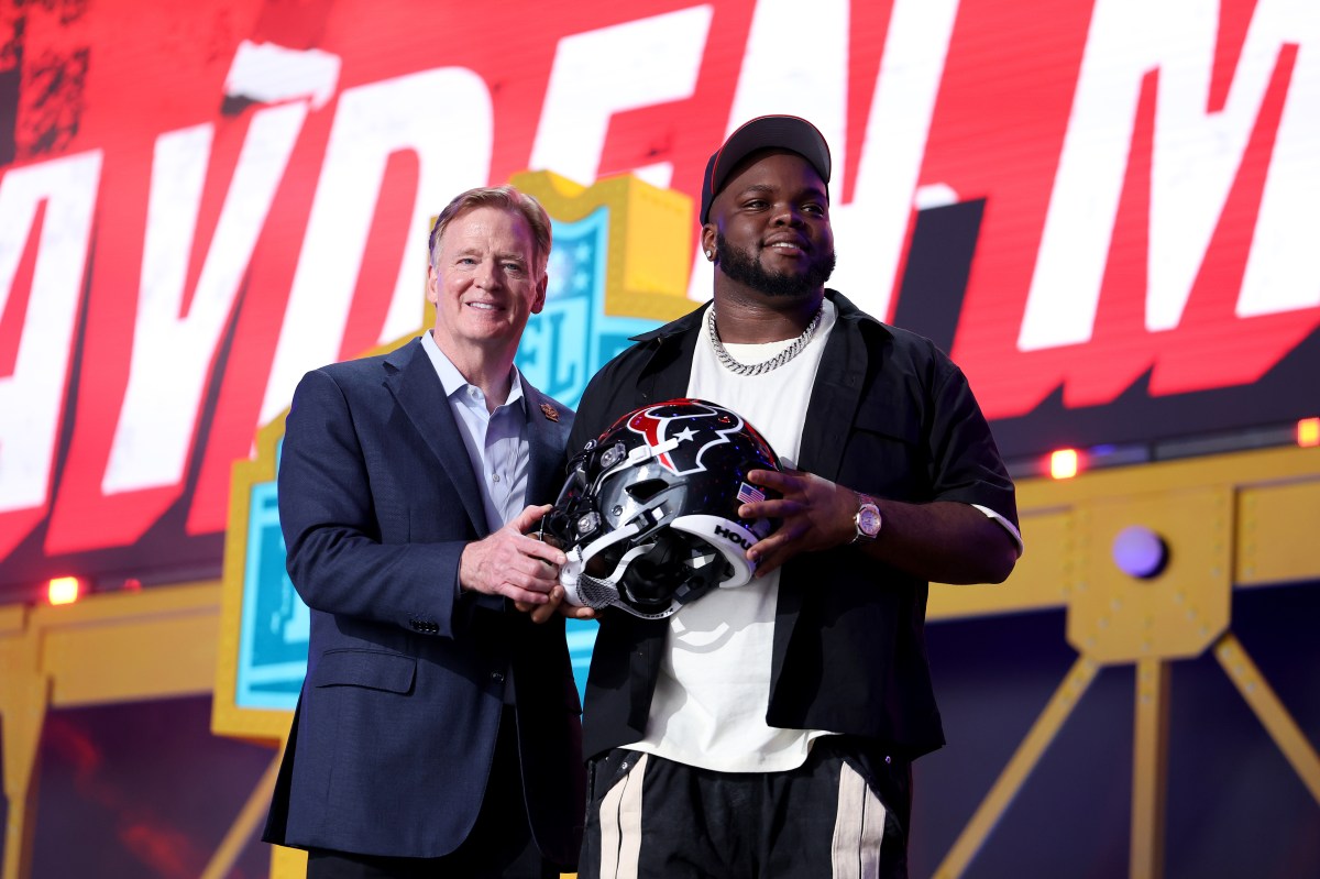 Ohio State's Kayden McDonald Breaks Down in Tears After Texans Draft Him