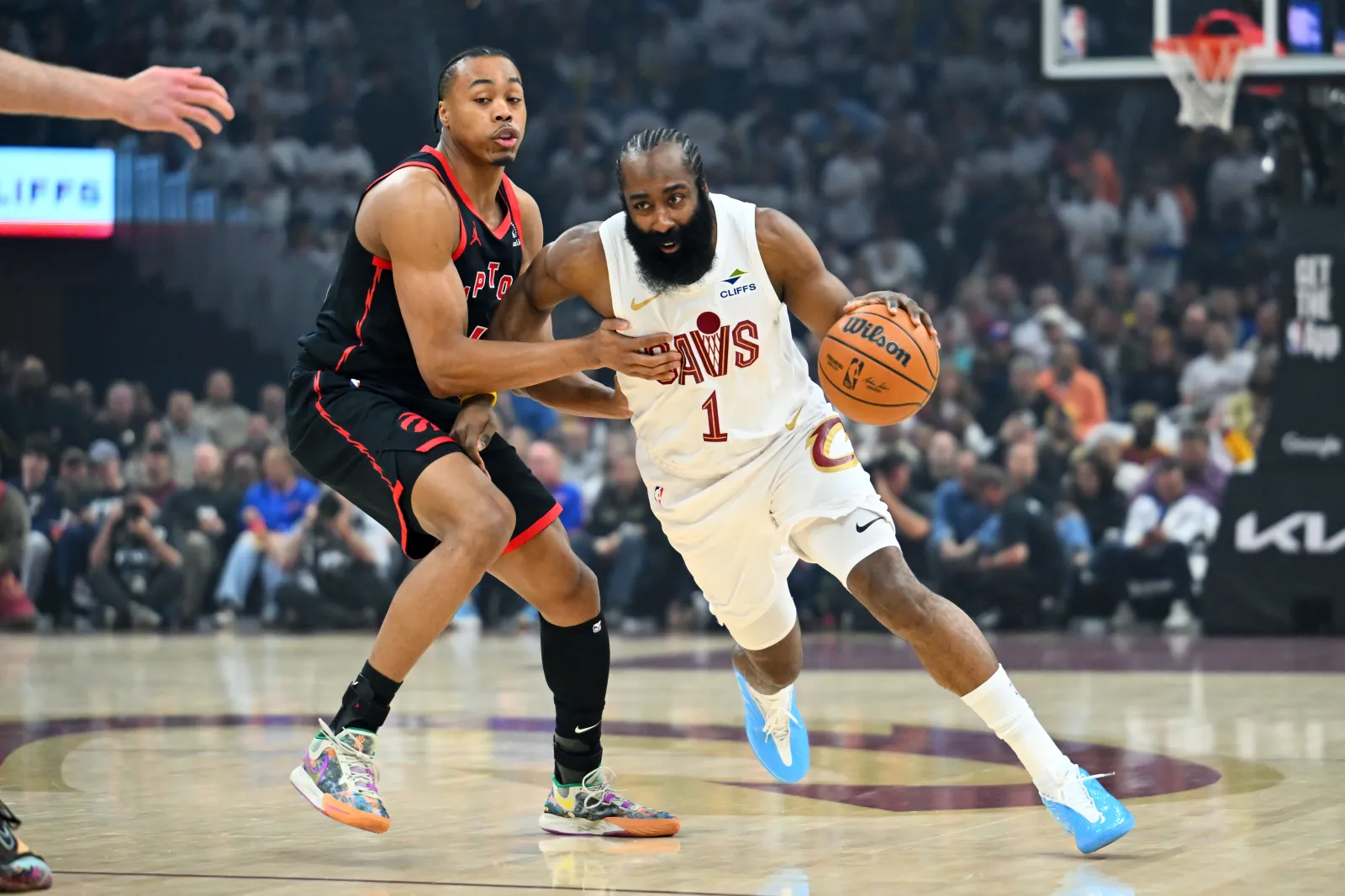 James Harden and Scottie Barnes