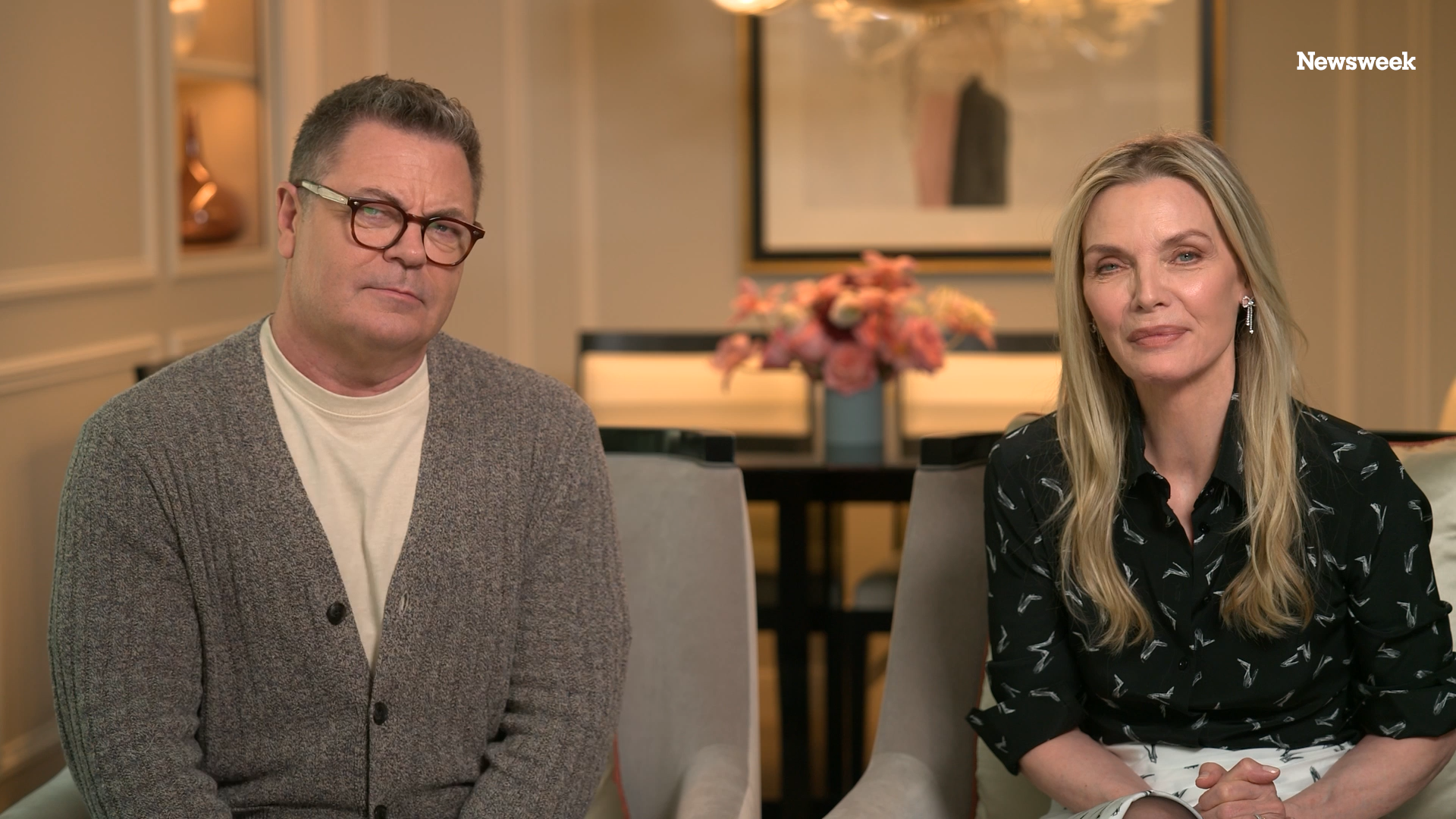 Nick Offerman and Michelle Pfeiffer on ‘Margo’s Got Money Troubles’