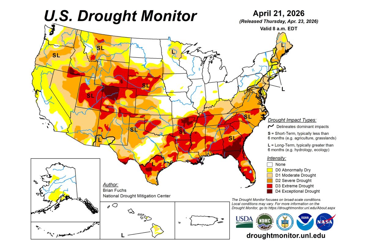 America struck by worst drought in 14 years—these states are worst ...