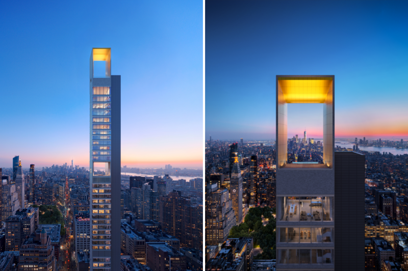 Render of 262 Fifth Avenue with infinity pool