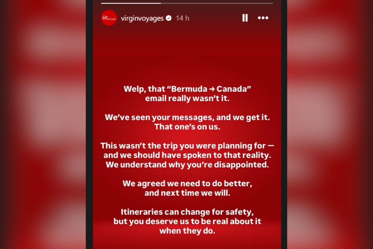 Virgin Voyages Issues Wild Apology for Changing Bermuda Route—to Canada