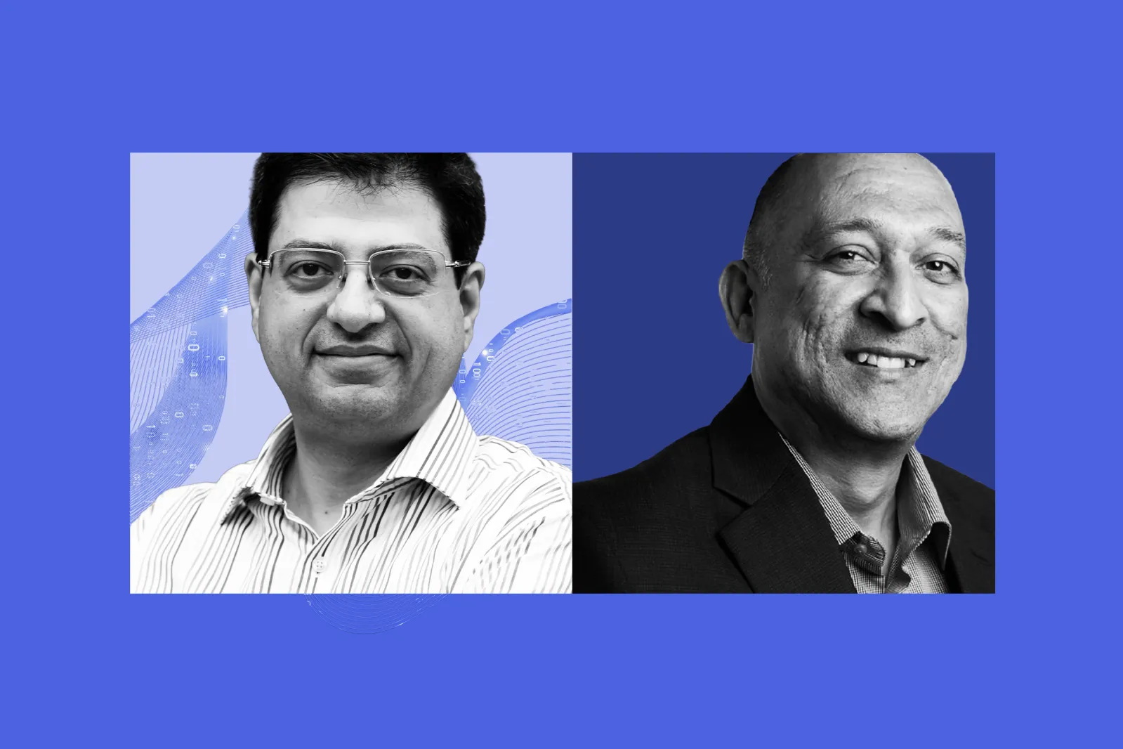 Noshir Kaka, senior partner at McKinsey & Company, left, joined Dr. Ranjit Tinaikar, host of Newsweek’s “AI Impact Forum” and former CEO of Ness Digital Engineering, right, for a discussion on how AI is reshaping enterprise technology spending and the services economy.