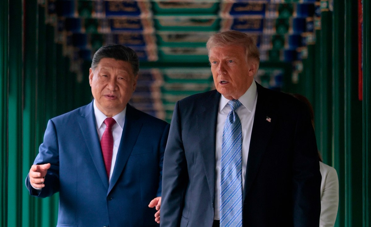 Trump and Xi in the gardens of Zhongnanhai