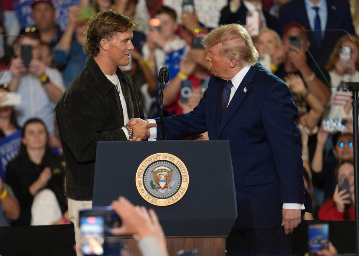 Jaxson Dart Introducing Trump at Rally Gets NFL Fans, Players Talking