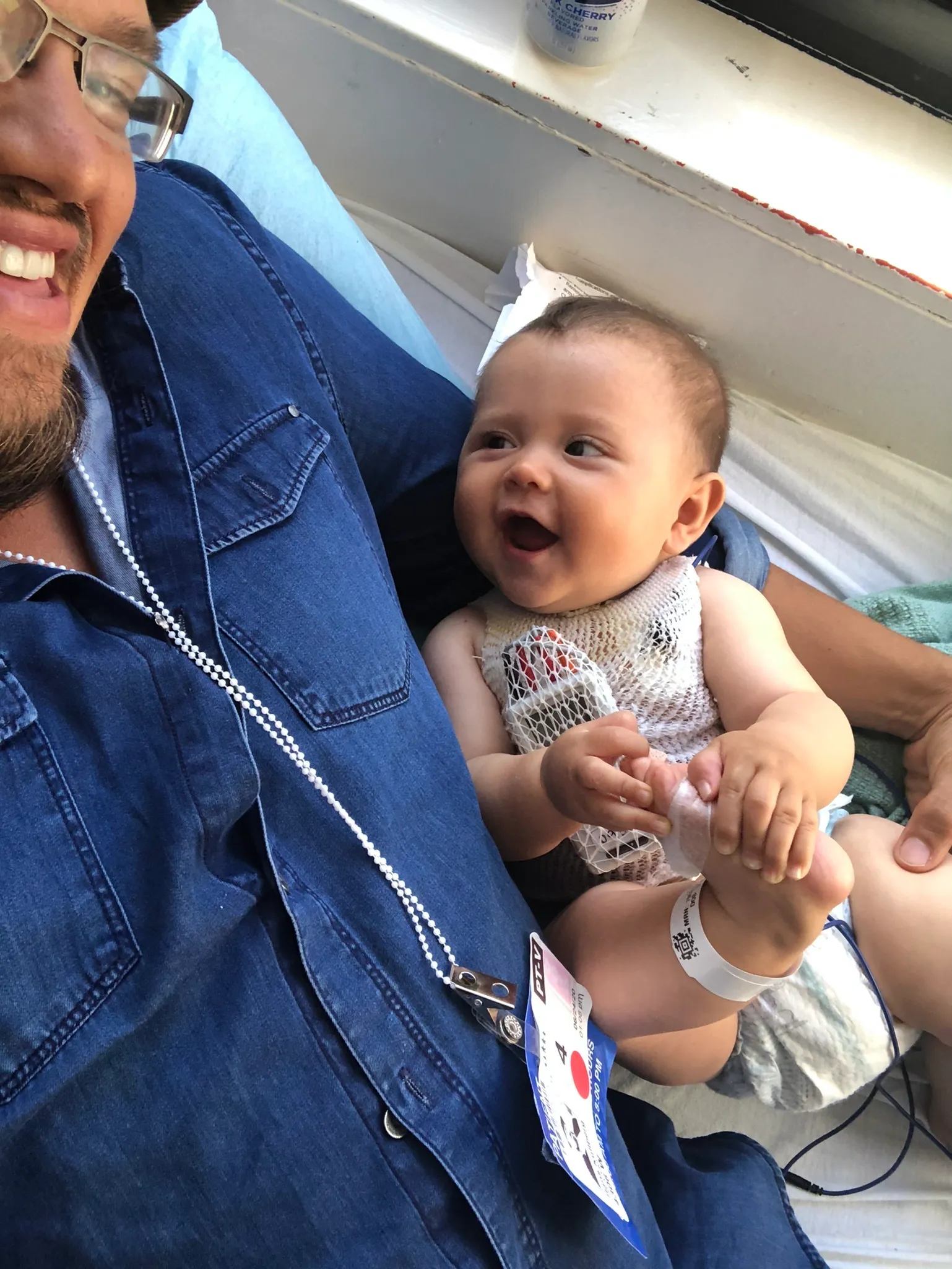 Kullberg with his daughter.