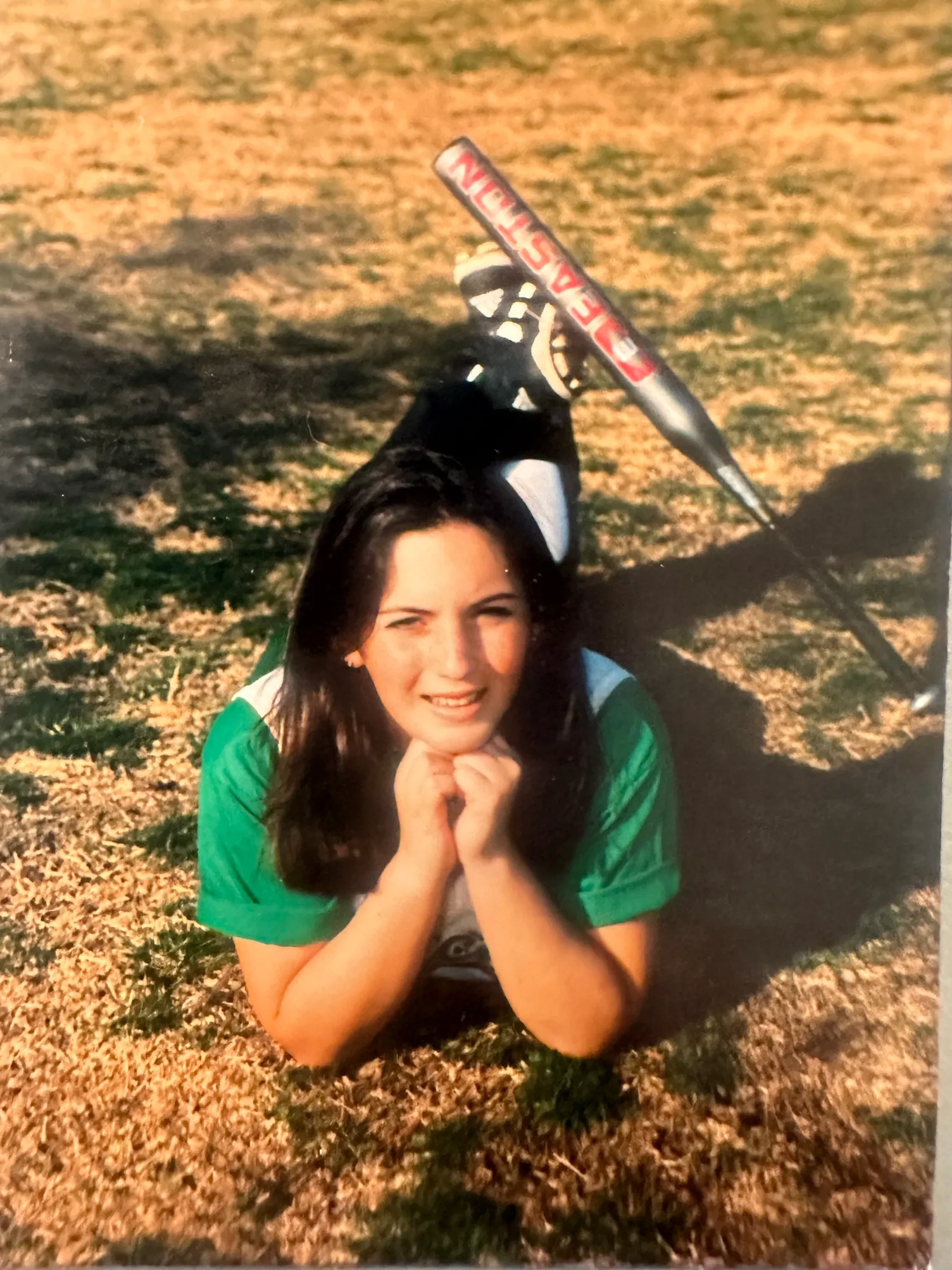 Alcorn played softball as a girl, a sport she and her  father bonded over.