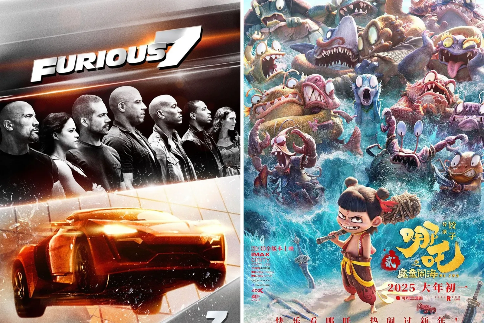 Furious 7 was the biggest movie in China in 2015 back when Hollywood dominated the local box office. 10 years later, Ne Zha 2 became the first Chinese film to gross more than $1 billion.
