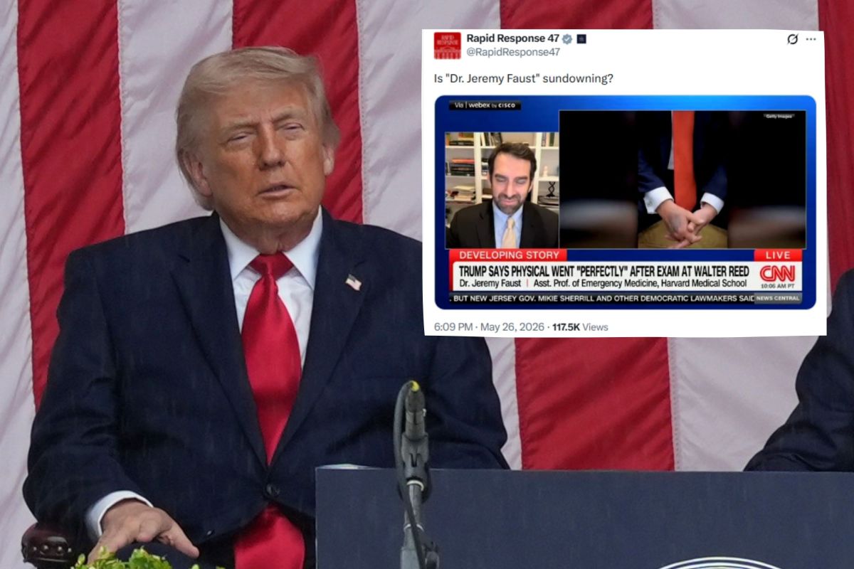 Trump Accused of Falling Asleep Again, His Team Hits Back With Blinking Posts