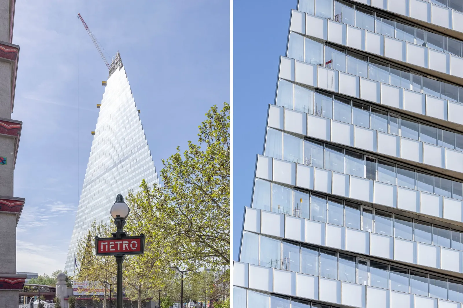 Images of the Triangle tower under construction.