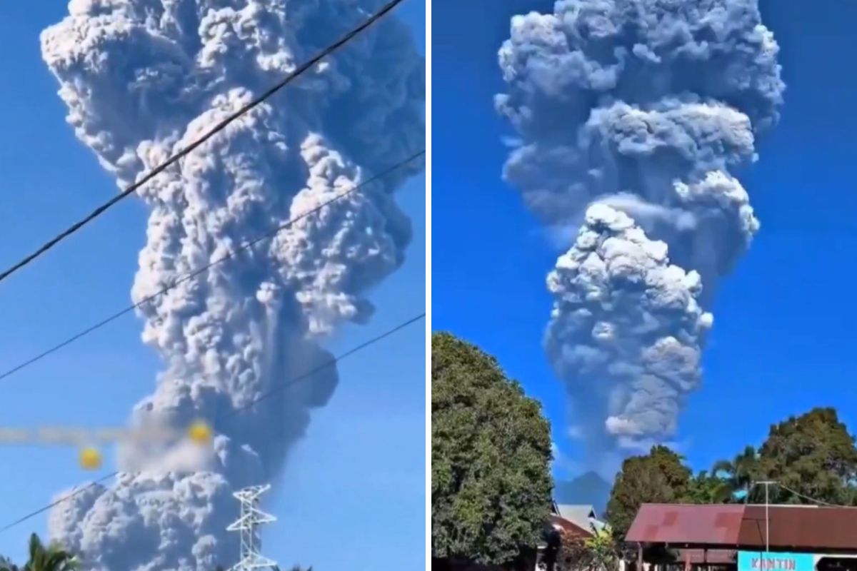 Indonesia Volcano Eruption Kills Three as Videos Show Huge Smoke Plumes