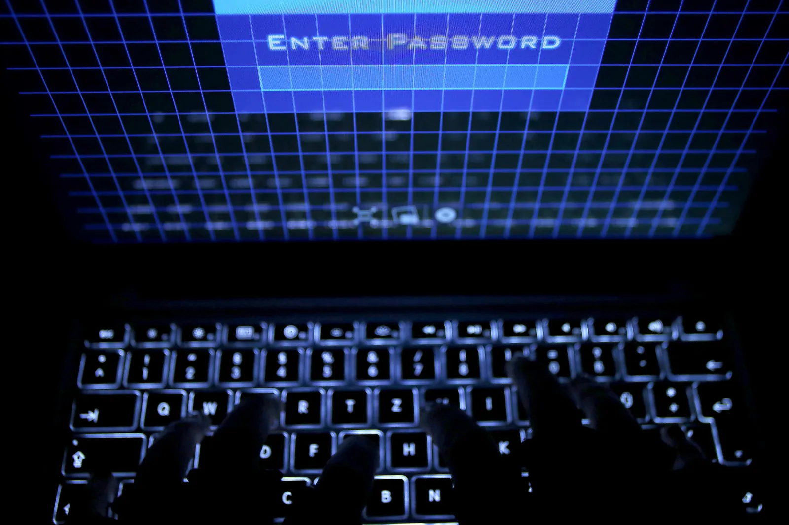Stock image: illustration showing a computer login screen