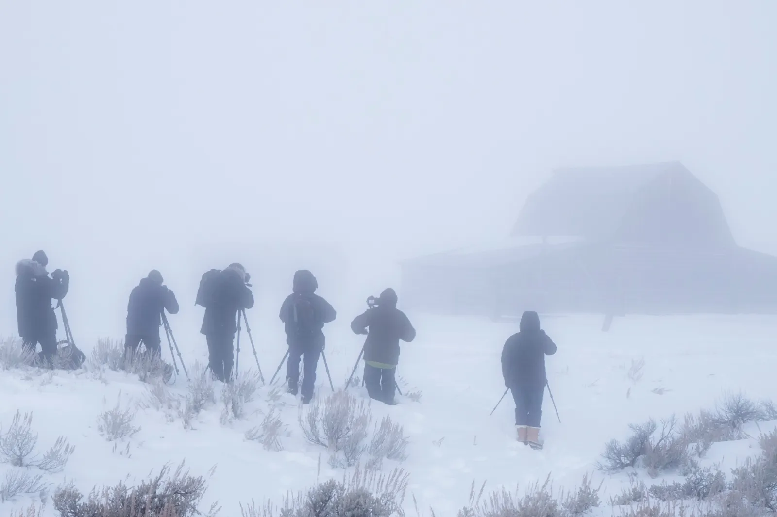 Extreme cold in Jackson, Wyoming.
