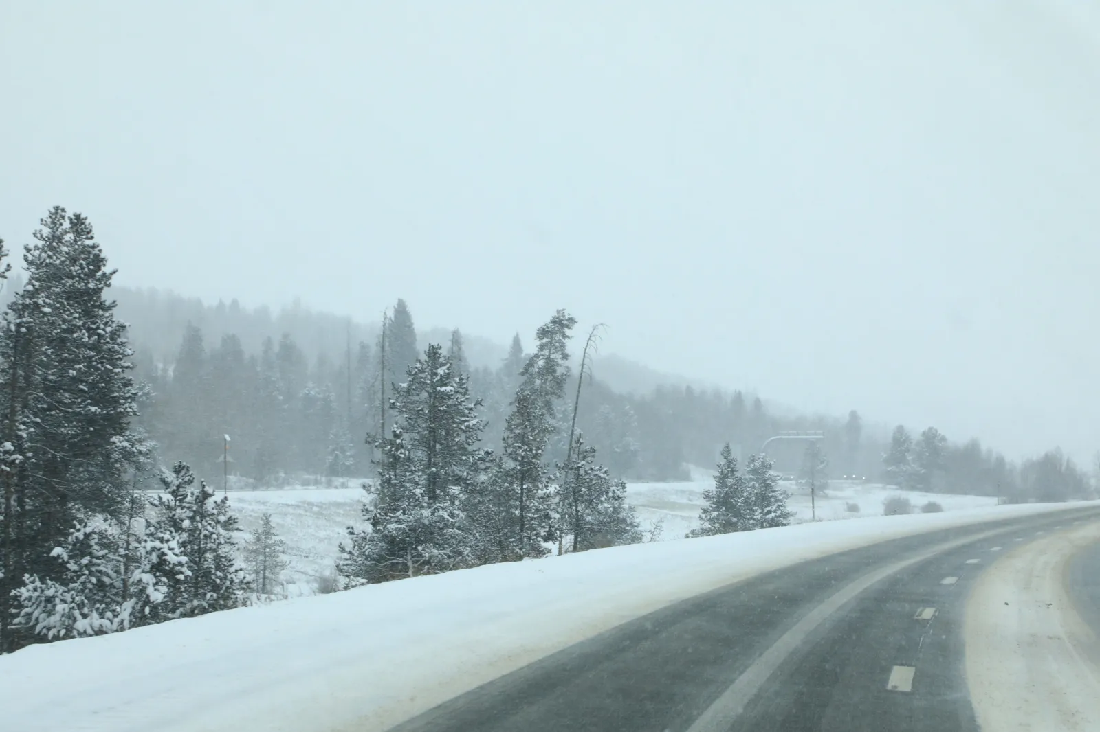 A winter storm in the Rocky Mountains on March 13-14, 2021.