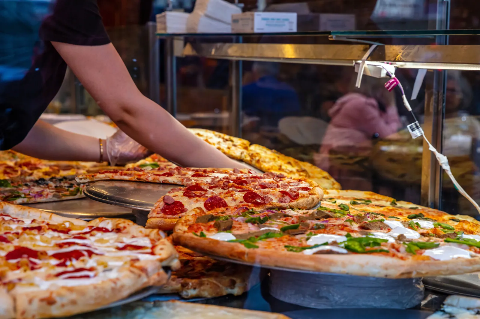 Italian pizzas in a take away in New York in 2019 | Getty Images