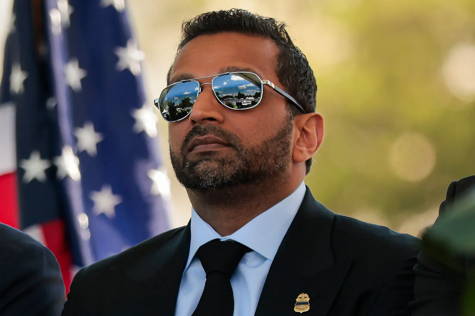 Kash Patel attends the National Peace Officer's Memorial Service on the West Front Lawn of the U.S. Capitol on May 15, 2026 in Washington, DC.