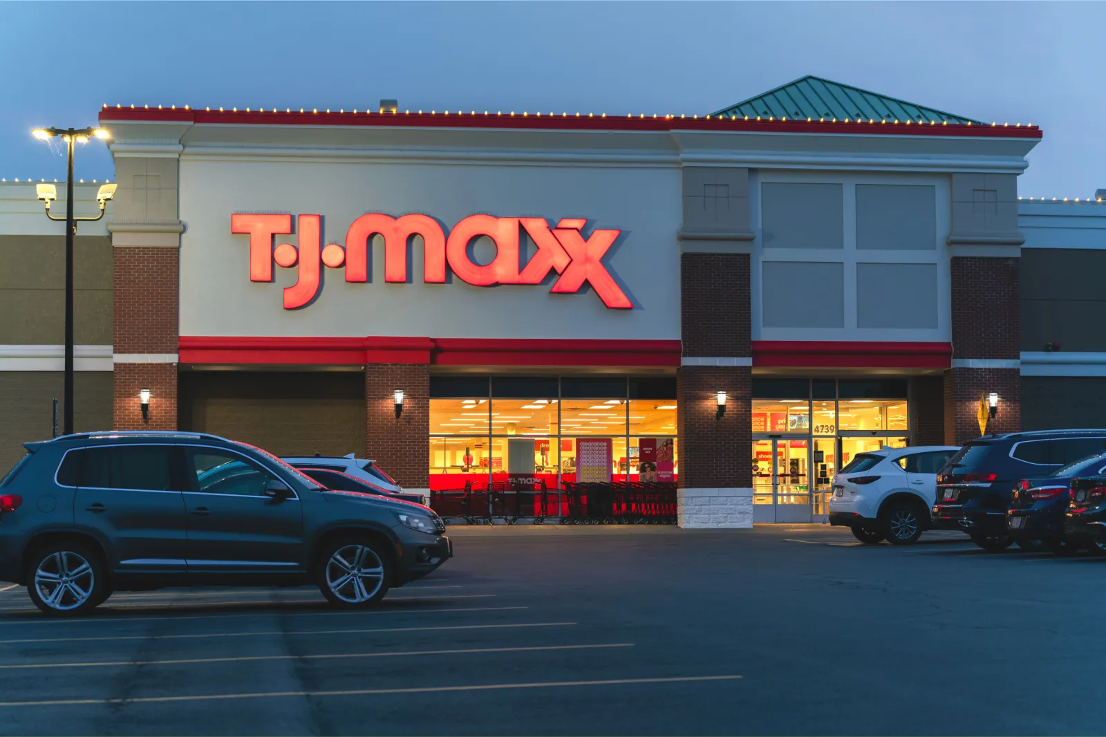 Night view of TJ Maxx in New York | Getty Images