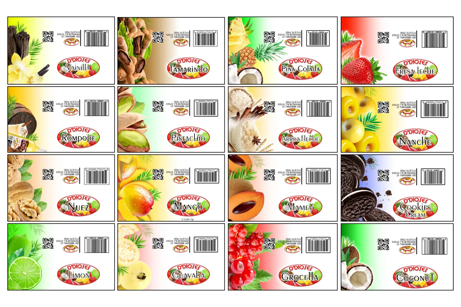 Images of the recalled D’dioses Fruit Pop flavors | FDA