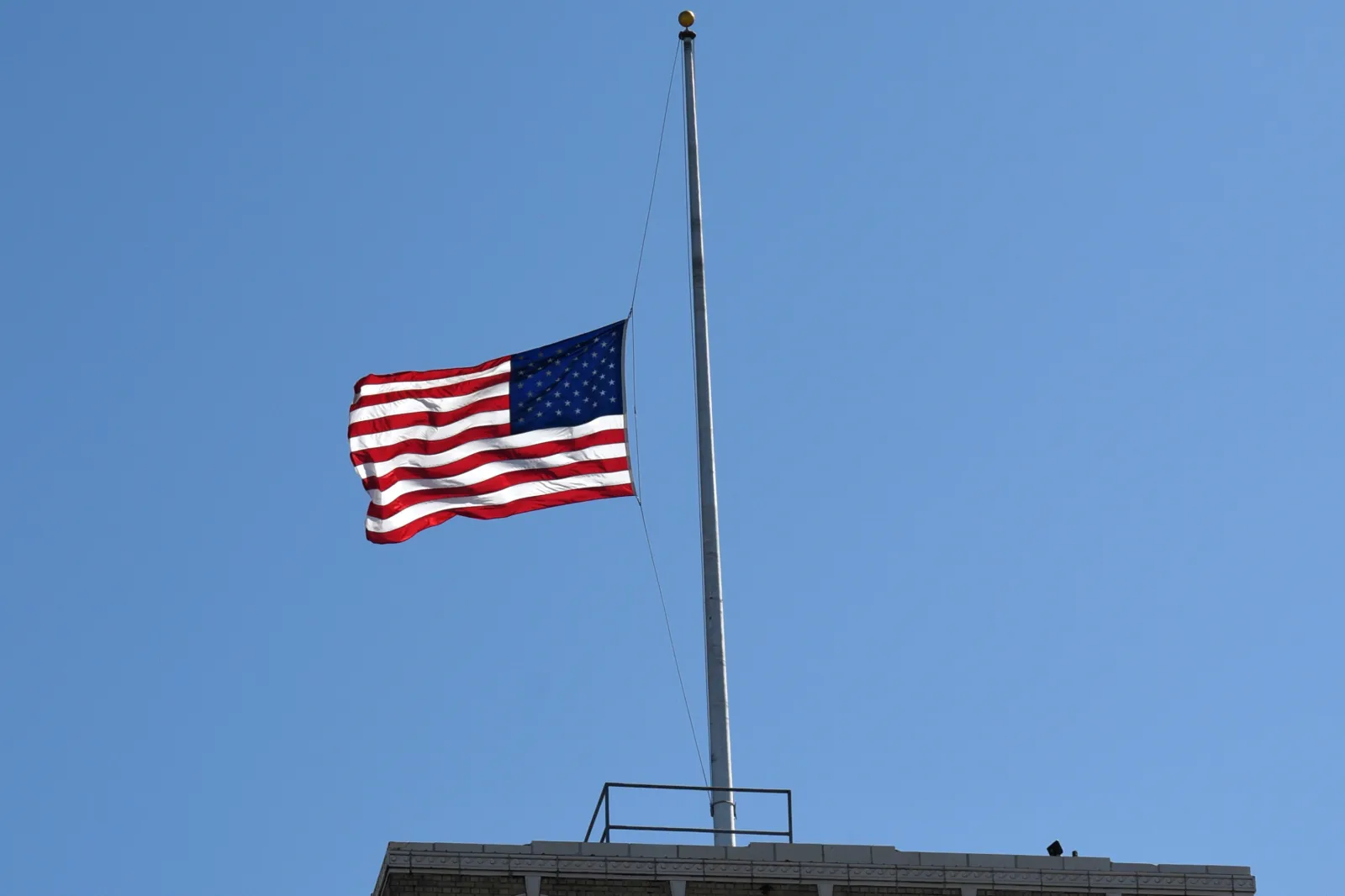 File image: WASHINGTON, D.C. - APRIL 20, 2018: An American flag flies over the U.S. Deparatment of Agriculture South Building in Washington, D.C.