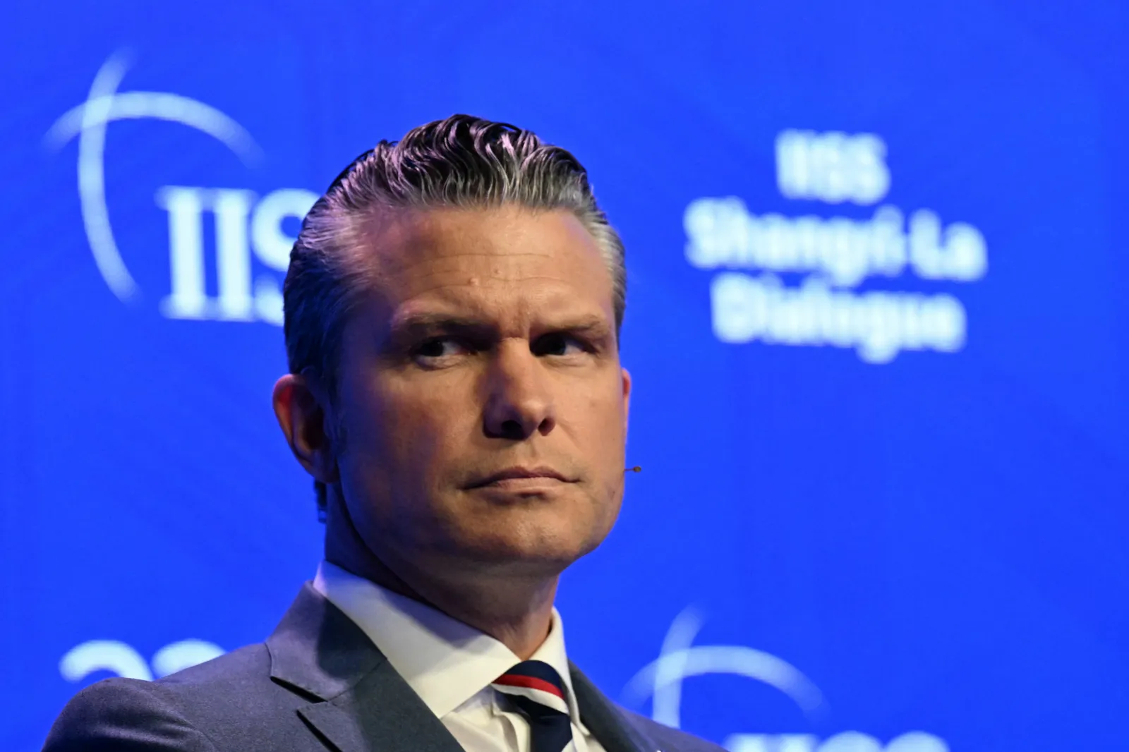 US Secretary of Defence Pete Hegseth delivers an address during the 23rd Shangri-La Dialogue summit in Singapore on May 30, 2026.