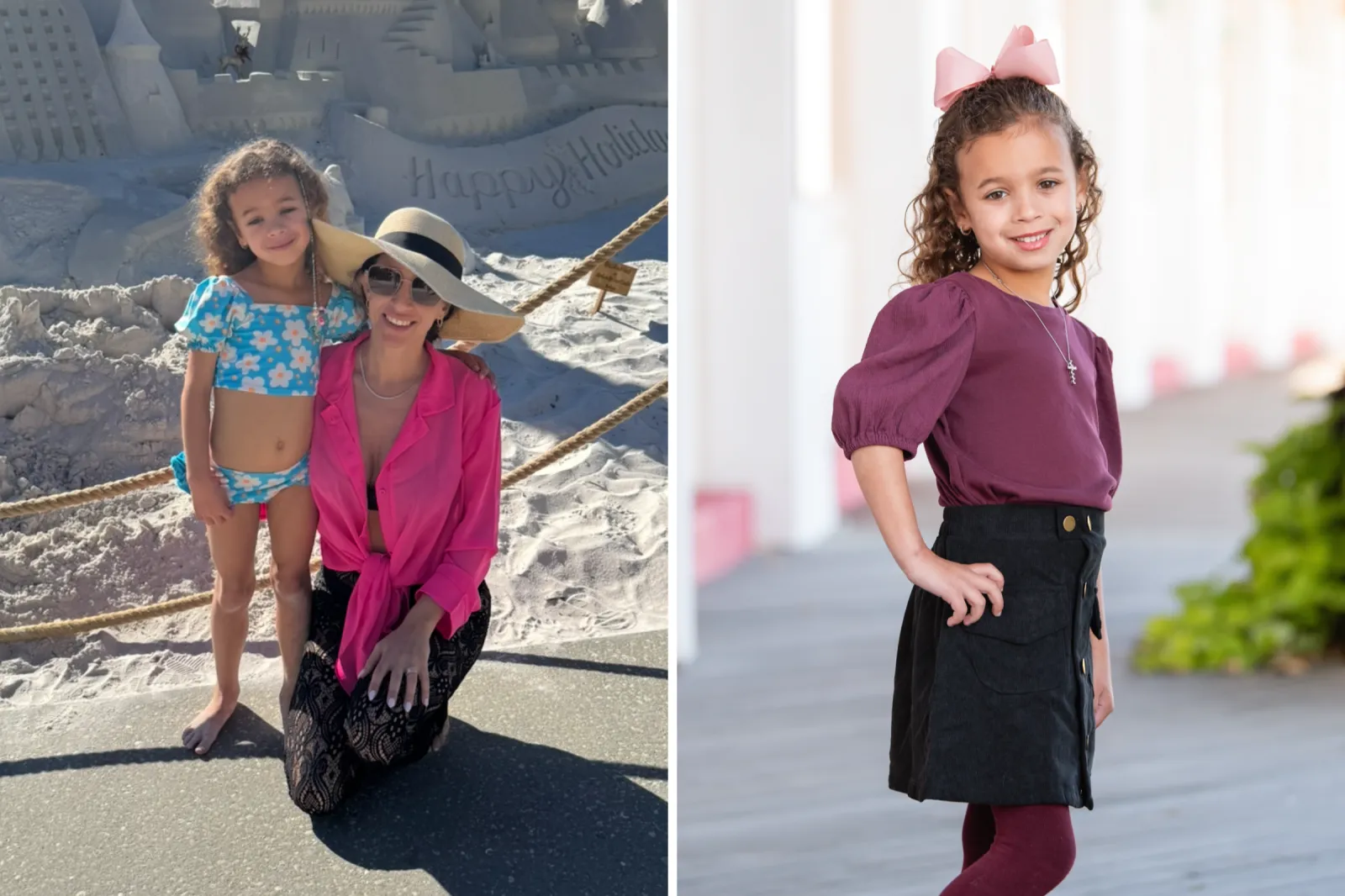 DeAnna Melillo and Alessia on vacation.