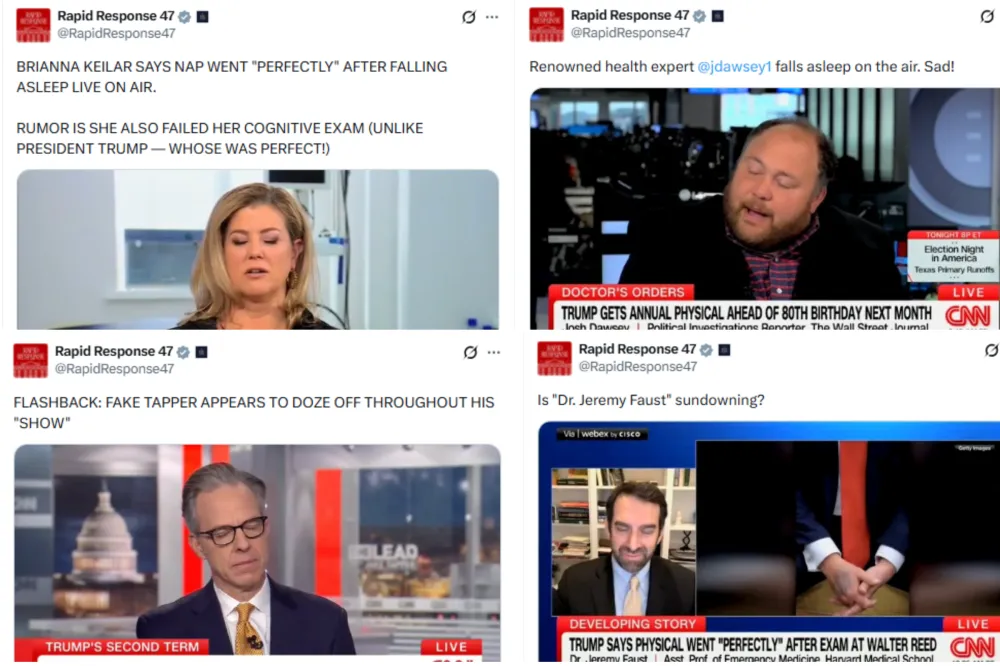 Trump Accused of Falling Asleep Again, His Team Hits Back With Blinking ...