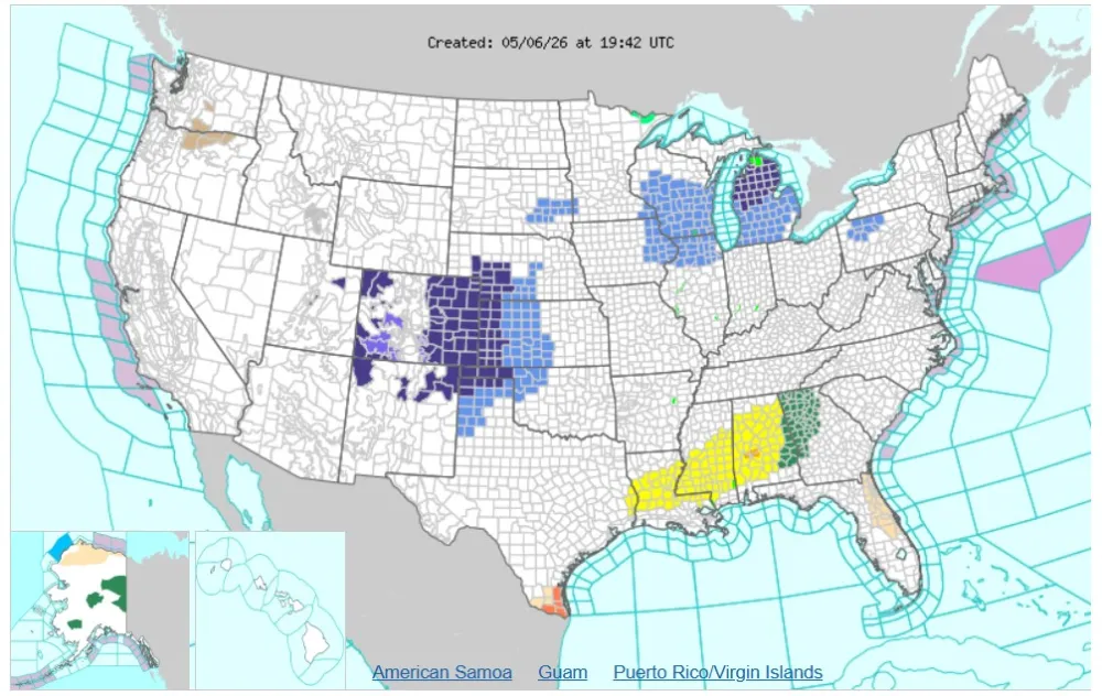 Freeze Warning Shows 8 States Facing Plunging Temperatures into 20s ...