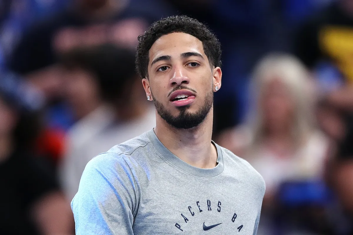 Tyrese Haliburton during 2025 NBA Finals in Oklahoma city
