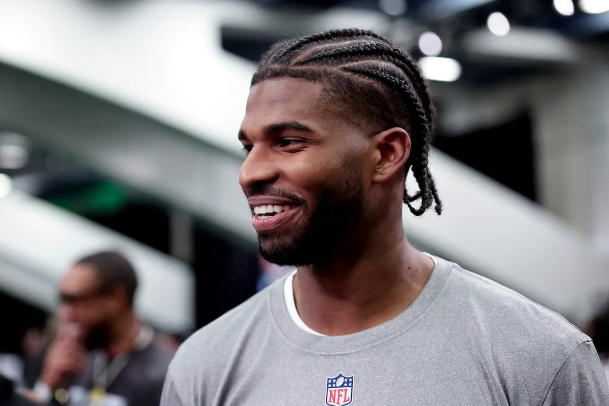 Cleveland Browns quarterback Shedeur Sanders at 2026 Pro Bowl in San Francisco