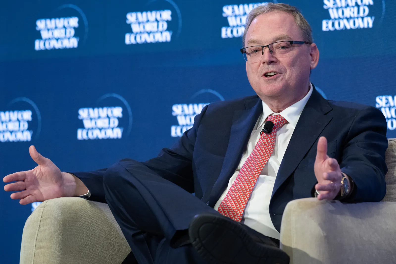 Kevin Hassett, Director of the National Economic Council, speaks in Washington, D.C., on April 14, 2026.