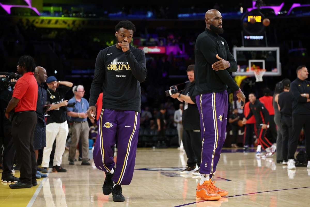 LeBron James Reflects on Sharing Playoff Court With Son Bronny James