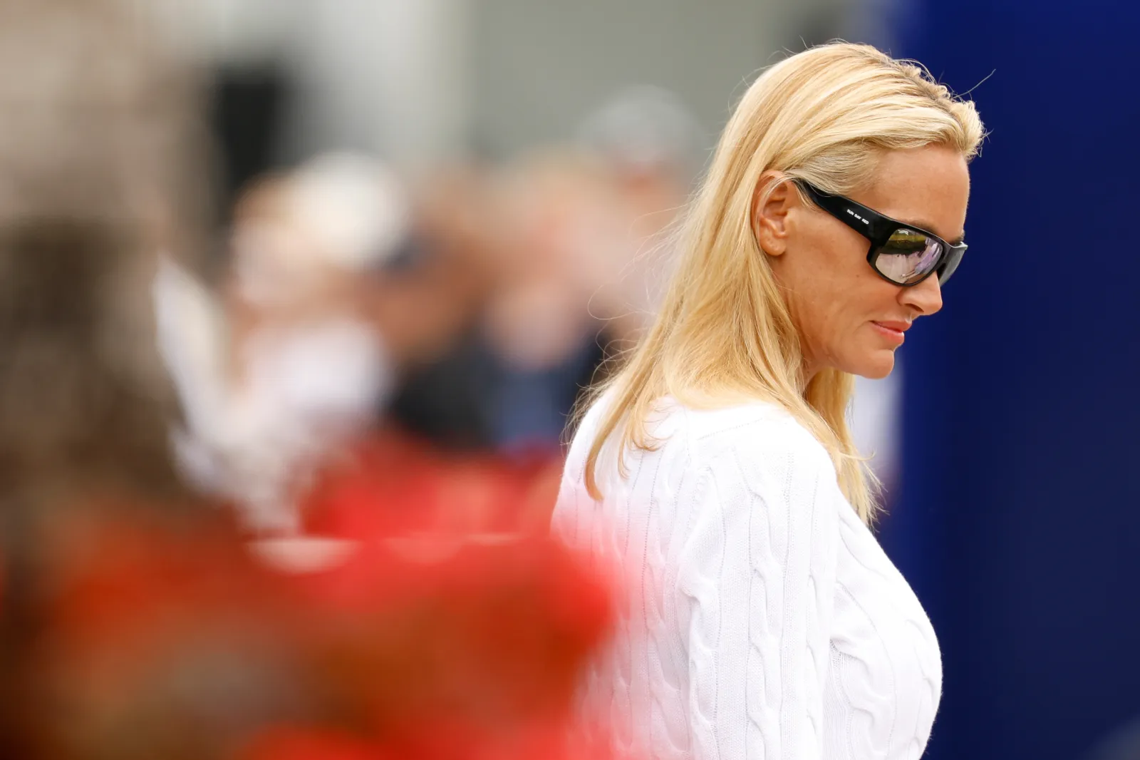 Vanessa Trump arrives at the golf course during the final round of the Cadillac Championship 2026 at Trump National Doral Miami on May 3 in Doral, Florida. (Photo by Cliff Hawkins/Getty Images)