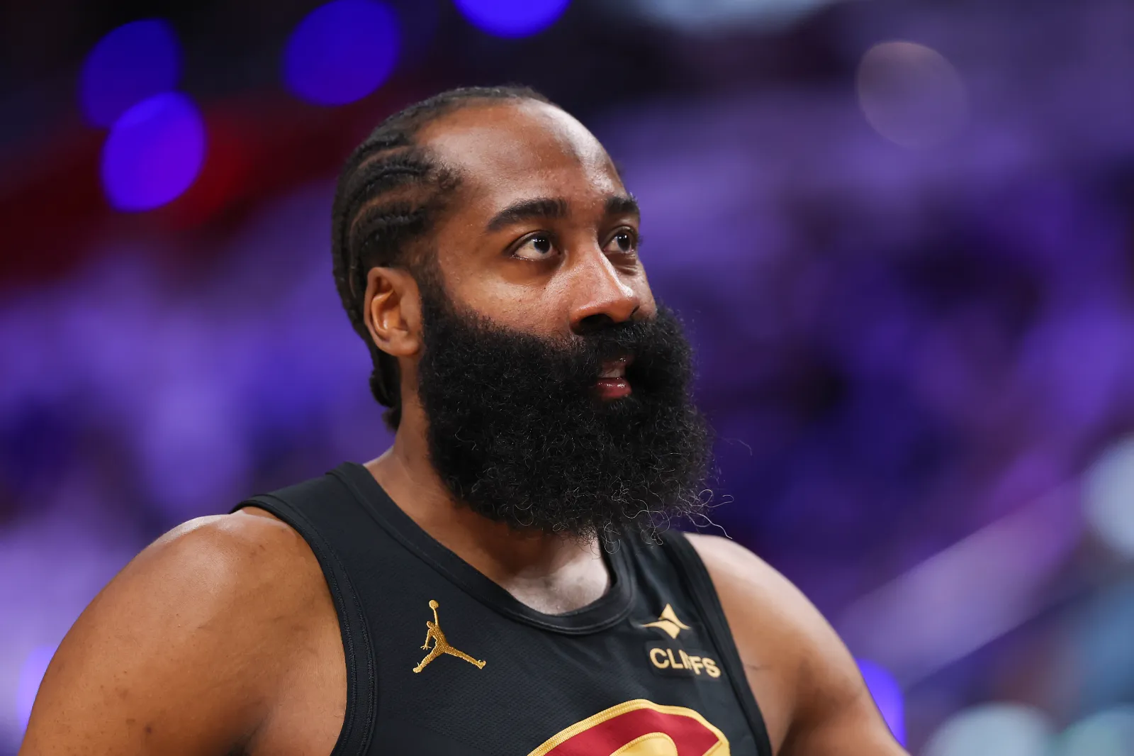 James Harden #1 of the Cleveland Cavaliers