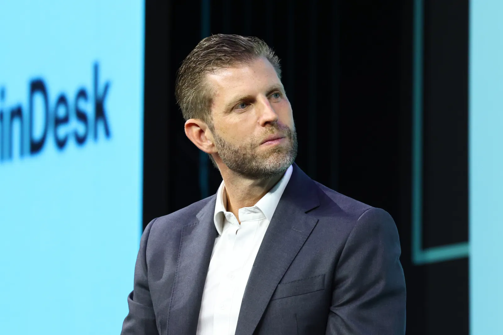 Eric Trump attends Consensus Miami 2026 at Miami Beach Convention Center on May 06, 2026 in Miami Beach, Florida.
